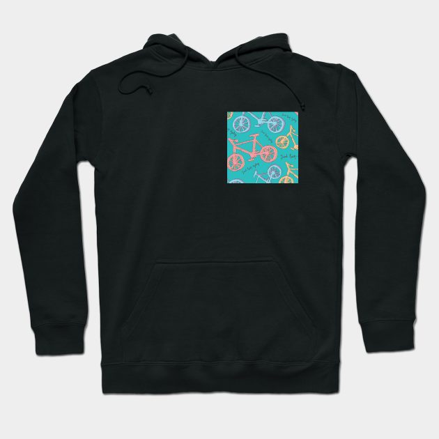 Just keep cycling patterns Hoodie by Cottonbutton